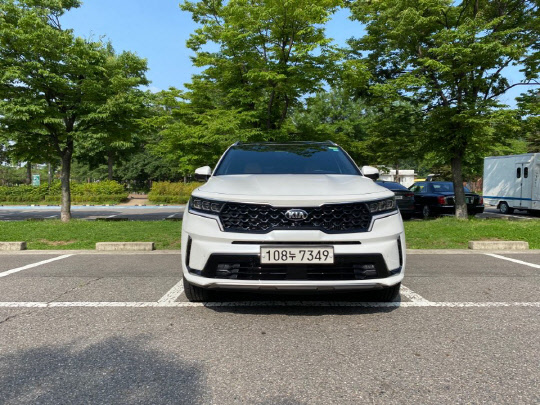 쏘렌토 하이브리드 정면.<장우진 기자>